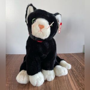 Authentic TY Beanie Buddy Original Zip the Cat, 1999